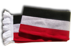 Schal in schwarz-weiß-rot