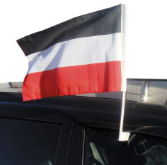 Autoflagge in schwarz-weiß-rot
