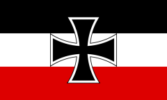 Flagge Gösch der Kriegsschiffe des Deutschen Reiches